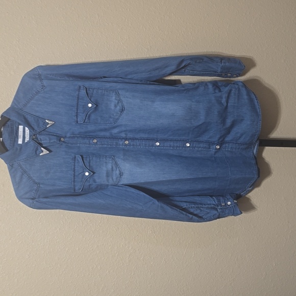 NWT Men's One Teaspoon Django Western Denim Shirt in Large - Picture 9 of 9
